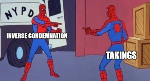 Inverse vs takings Inverse vs takings