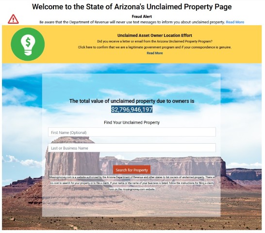 AZ unclaimed AZ unclaimed